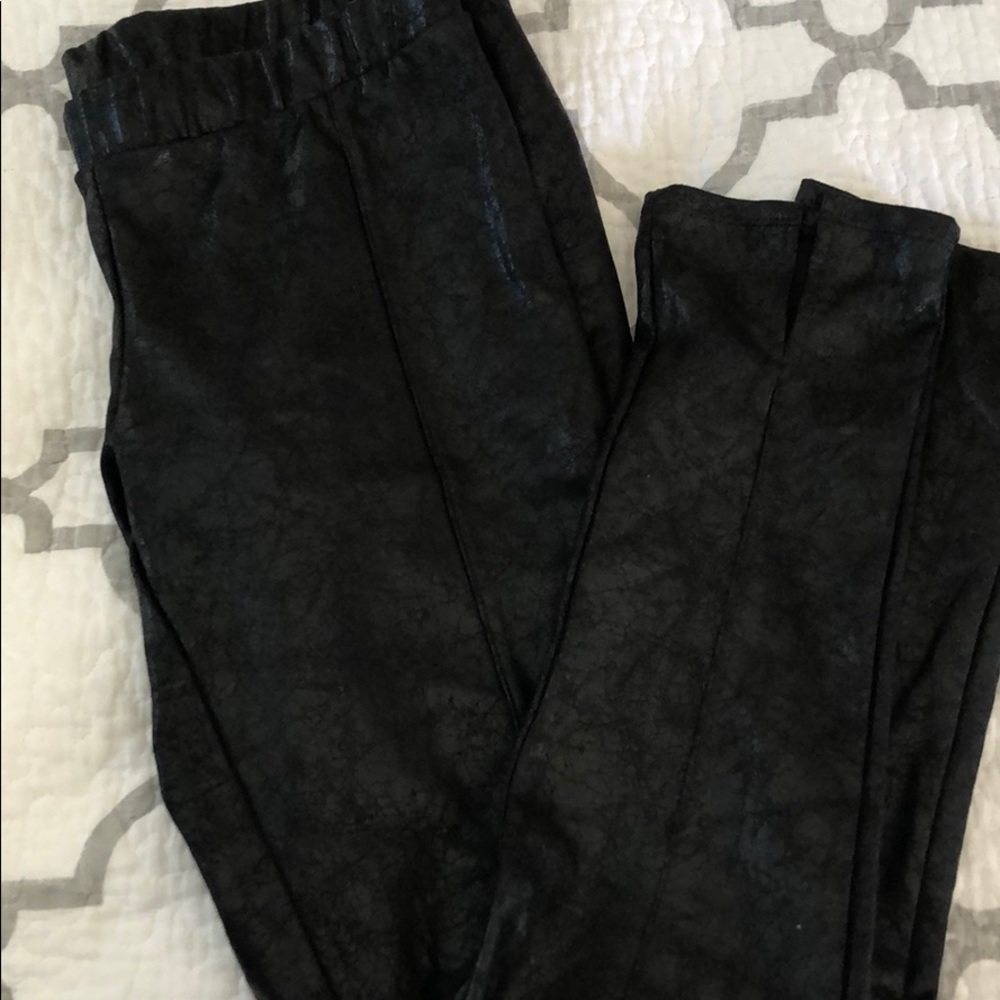 Faux leather leggings